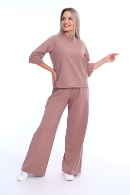 Костюм с брюками  Изумруд 9ф пудра