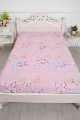 Простыня сатин Нежность розовый